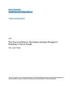 Church as mission : spirituality leading to evangelism resulting in church growth